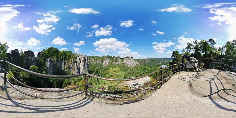 360° Panorama: Felsenburg in Felsenburg Neurathen