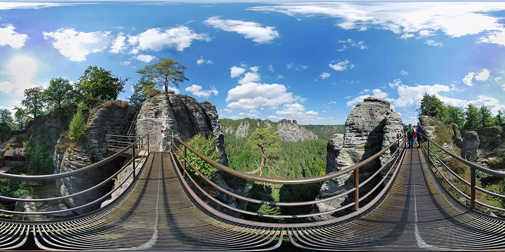 Virtueller Rundgang in der Nähe: Brücke in Felsenburg Neurathen