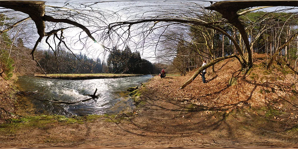 360° Panorama: Polenztal in Sächsische Schweiz