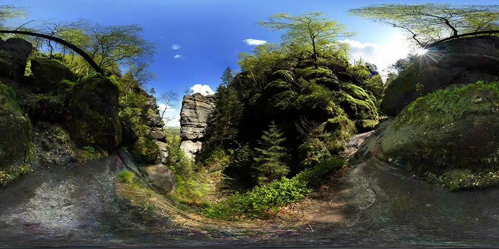 360° Panorama: Wilde Hölle in Sächsische Schweiz