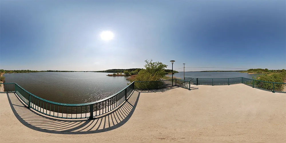 360° Panorama: Quizdorfer Stausee in Oberlausitz
