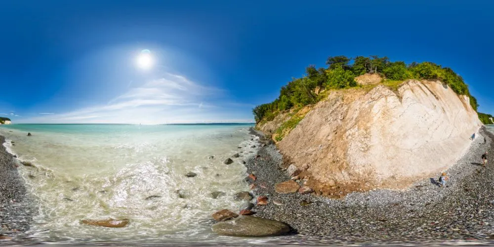 360° Panorama: Sassnitz - Kreideküste in Insel Rügen