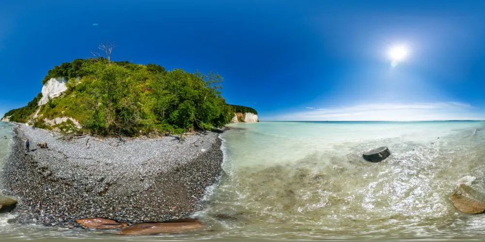 360° Panorama: Sassnitz - Kreideküste in Insel Rügen