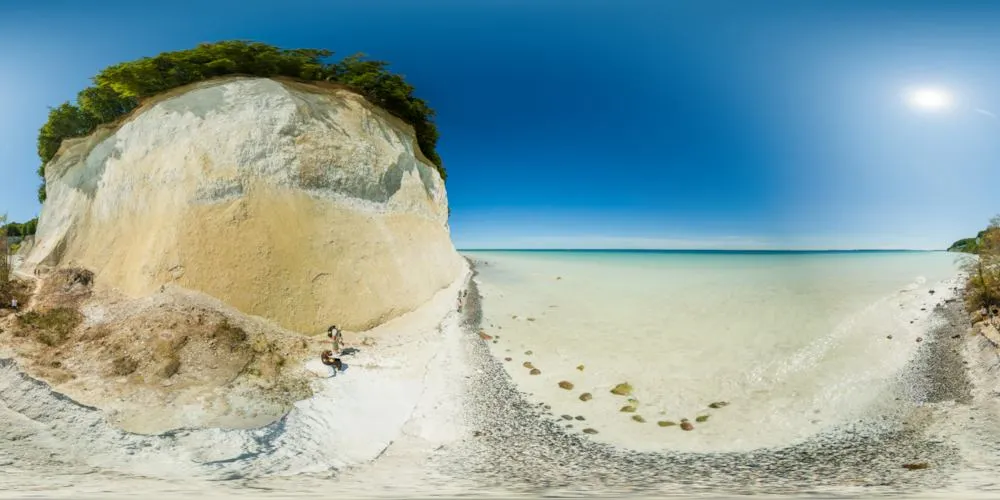 360° Panorama: Sassnitz - Kreideküste in Insel Rügen