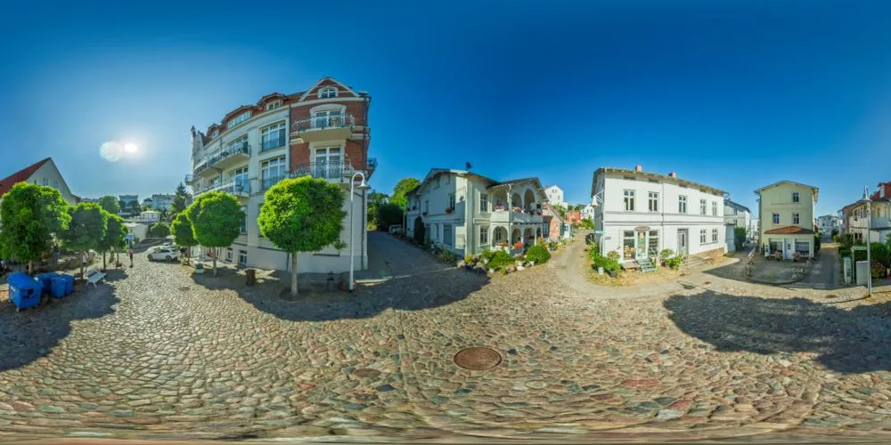 360° Panorama: Sassnitz - Alter Markt in Insel Rügen