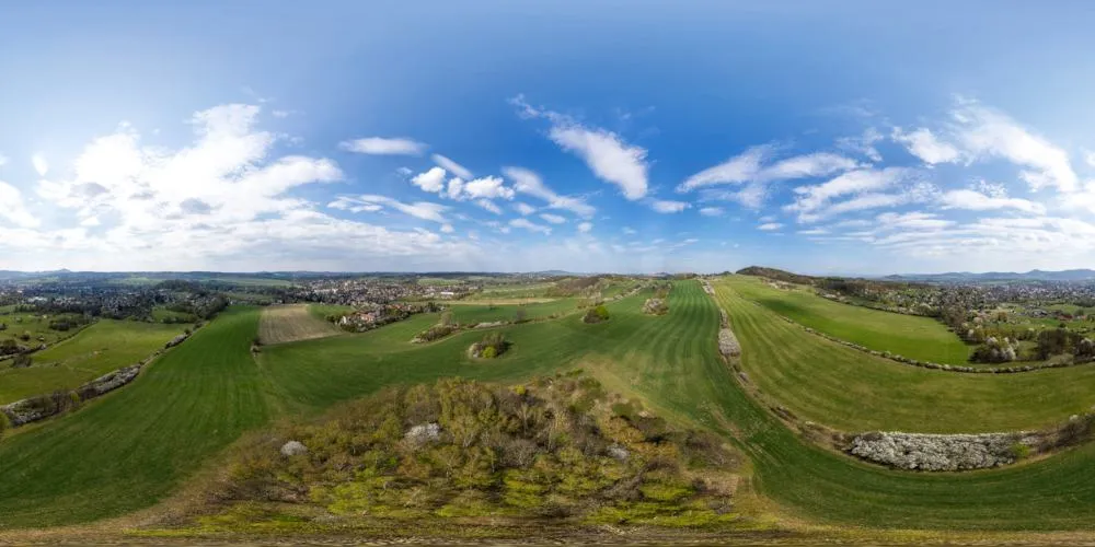 360° Panorama: Schleifschieferhalde am Richterberg in Seifhennersdorf