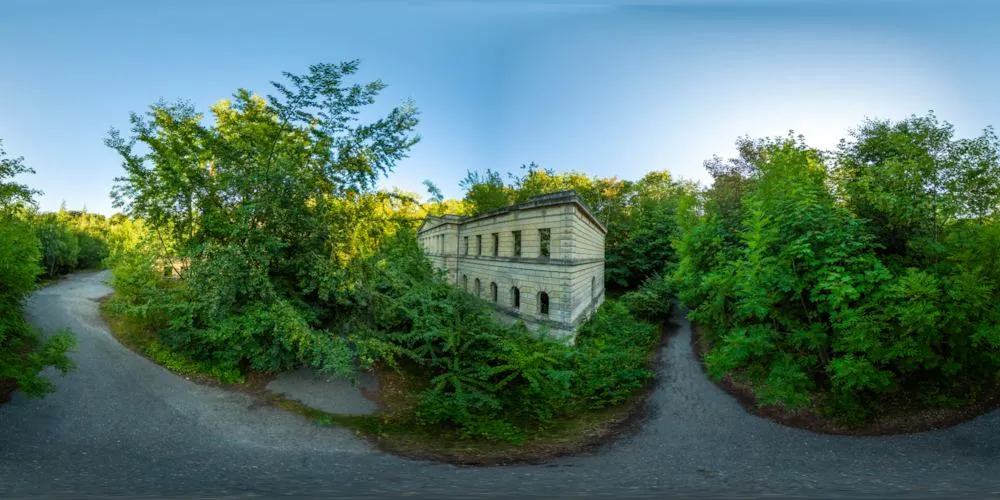 360° Panorama: Schloss Dwasieden - Marstall in Insel Rügen