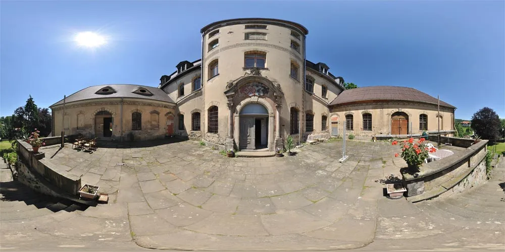 360° Panorama: Kanitz-Kyawsches Schloss 3 in Hainewalde