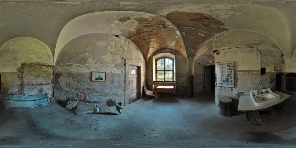360° Panorama: Kanitz-Kyawsches Schloss - Gewölbe in Hainewalde