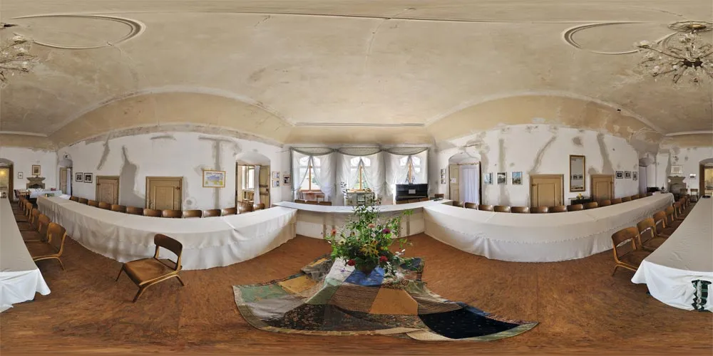 360° Panorama: Kanitz-Kyawsches Schloss - Saal 2 in Hainewalde