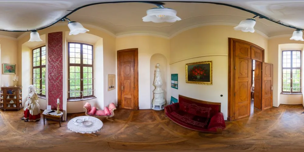 360° Panorama: Damensalon in Schloss Neschwitz