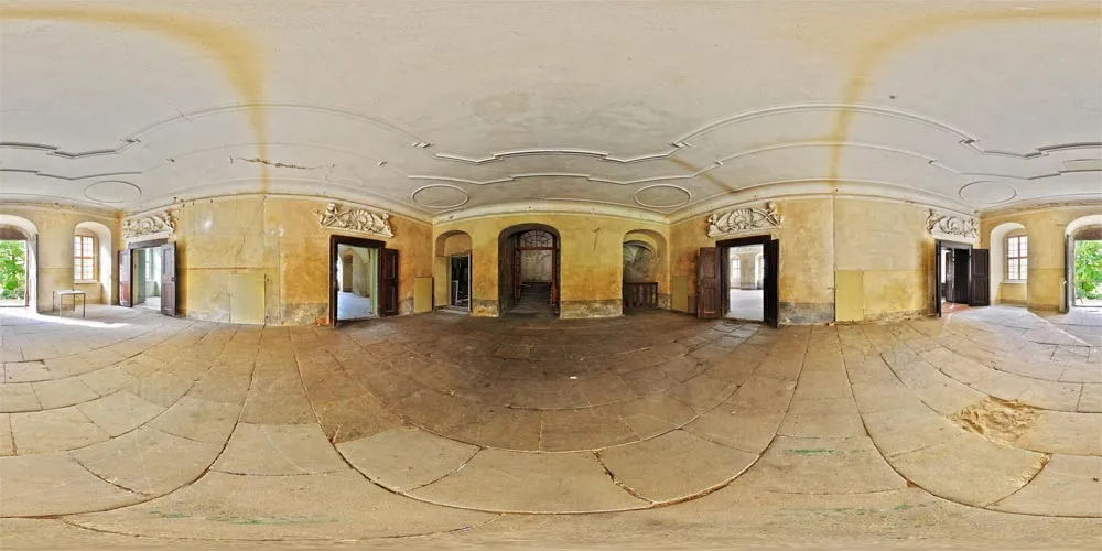 360° Panorama: Eingangshalle in Wasserschloss Tauchritz
