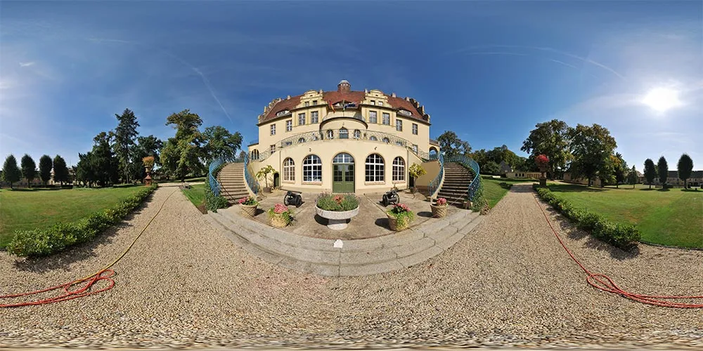 360° Panorama: Schloß Weißig 1 in Weißig/ Sa.