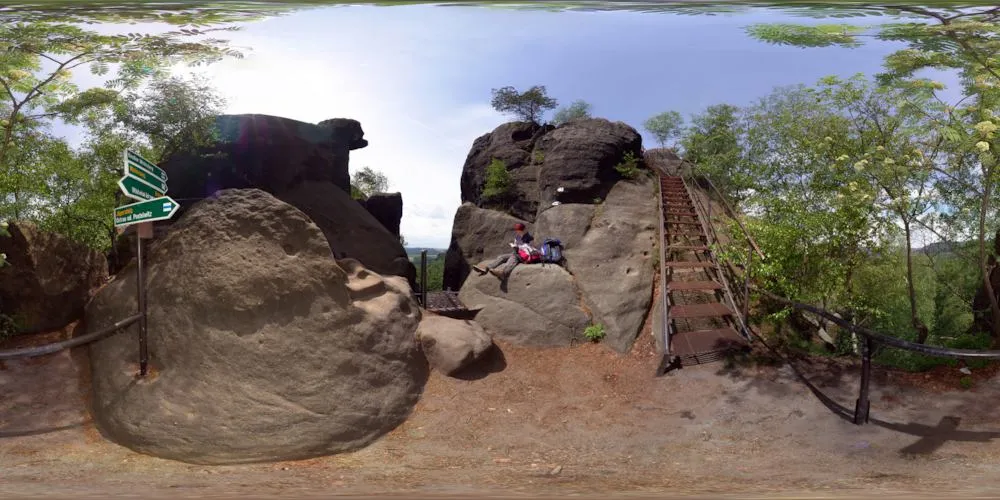 360° Panorama: Schrammsteine in Sächsische Schweiz