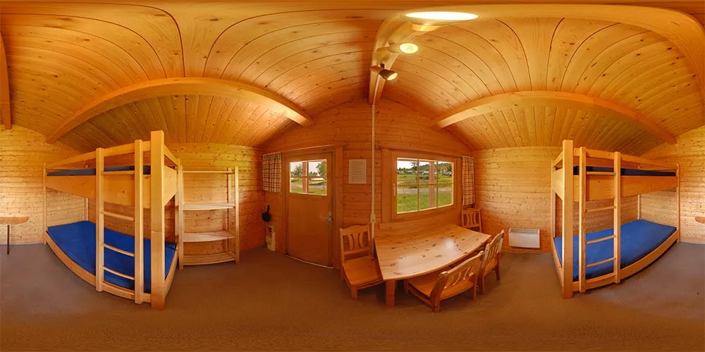360° Panorama: Camping Hütte in SeeCamping Zittauer Gebirge