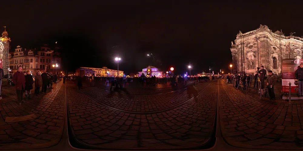 360° Panorama: Semperopernball in Winter 2008