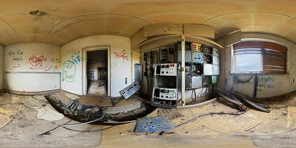 360° Panorama: MfS-Nachrichtenobjekt in Kubschütz in Lost Places - Vergessene Plätze