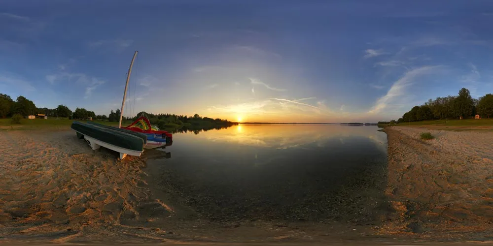 360° Panorama: Bautzener Stausee in Frühling 07