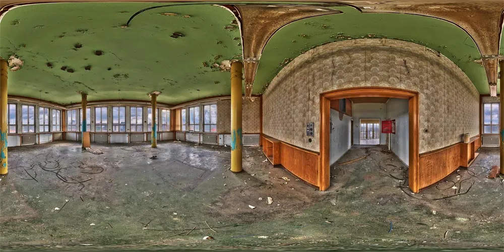 360° Panorama: Veranstaltungsraum in VEB Strömungsmaschinen Pirna