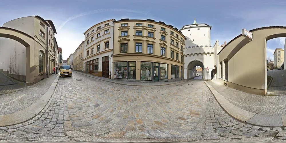 360° Panorama: Schülerturm in Winter 08