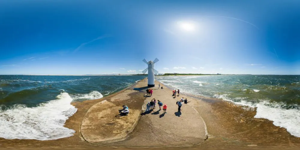360° Panorama: Mühlenbake - Stawa Mlyny in Insel Usedom