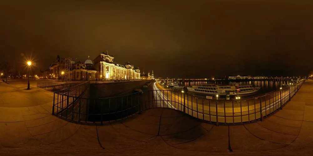 360° Panorama: Terrassenufer in Winter 2007