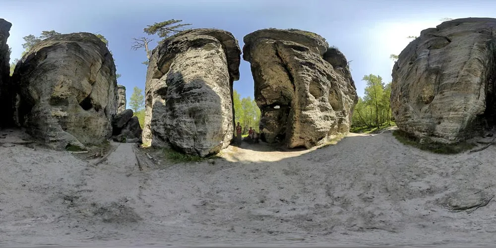 360° Panorama: Tyssaer Wände in Böhmische Schweiz