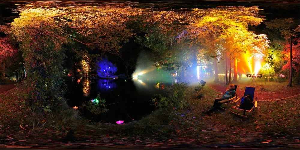 360° Panorama: Trans Naturale 2012 - Schlosspark Uhyst 1 in Oberlausitz