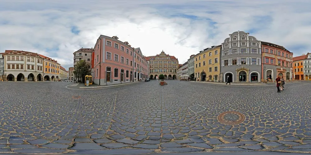 360° Panorama: Untermarkt in Görlitz