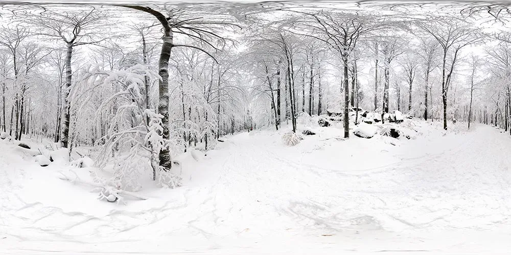 360° Panorama: Wanderweg nach Neukirch in Valtenberg
