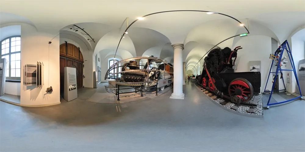 360° Panorama: Eisenbahn 2 in Verkehrsmuseum Dresden
