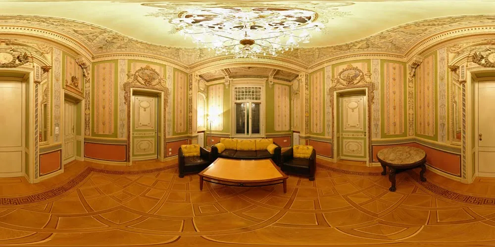 360° Panorama: Mozartsalon in Villa Weigang