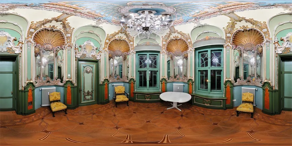 360° Panorama: Rokokosalon in Villa Weigang 2011