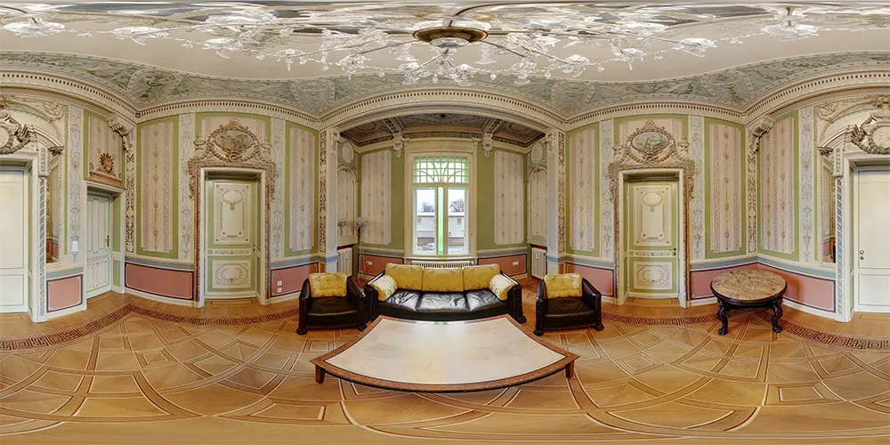 360° Panorama: Mozardsalon 1 in Villa Weigang