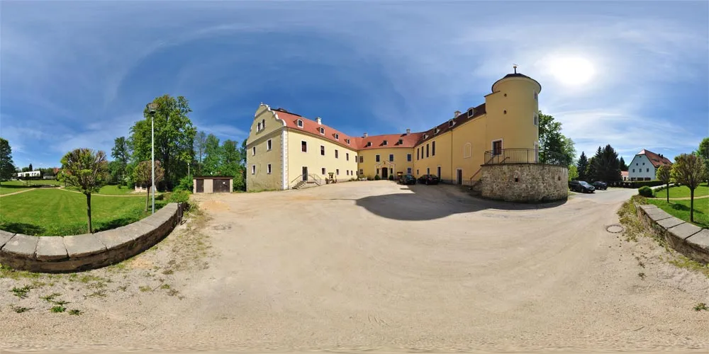 360° Panorama: Wasserschloss Ebersbach/ Schöpstal in Oberlausitz