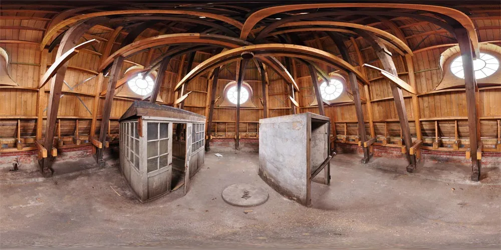 360° Panorama: Dachgeschoss in Wasserturm Lautex Werk
