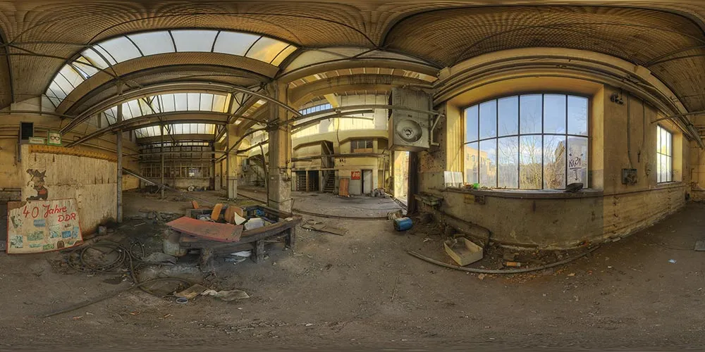 360° Panorama: Alte Gießerei - Schlosserwerkstatt in HDR - Panoramen