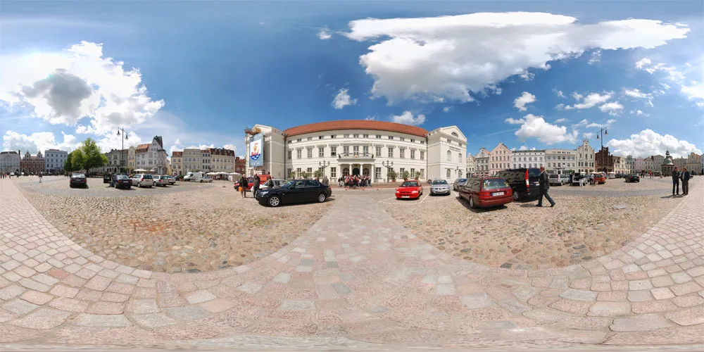 360° Panorama: Am Markt in Wismar