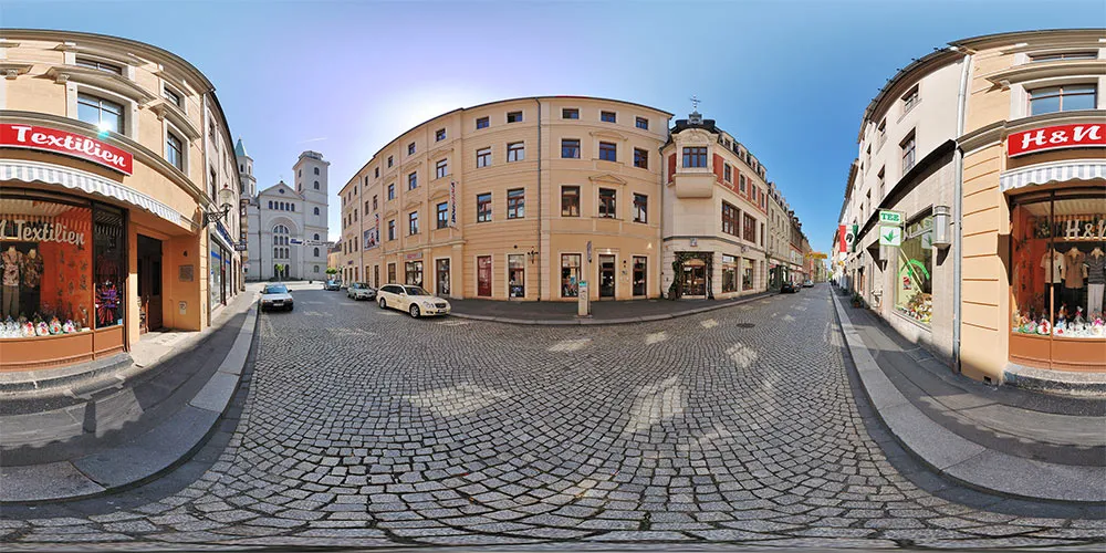 360° Panorama: Innere Weberstraße in Zittau