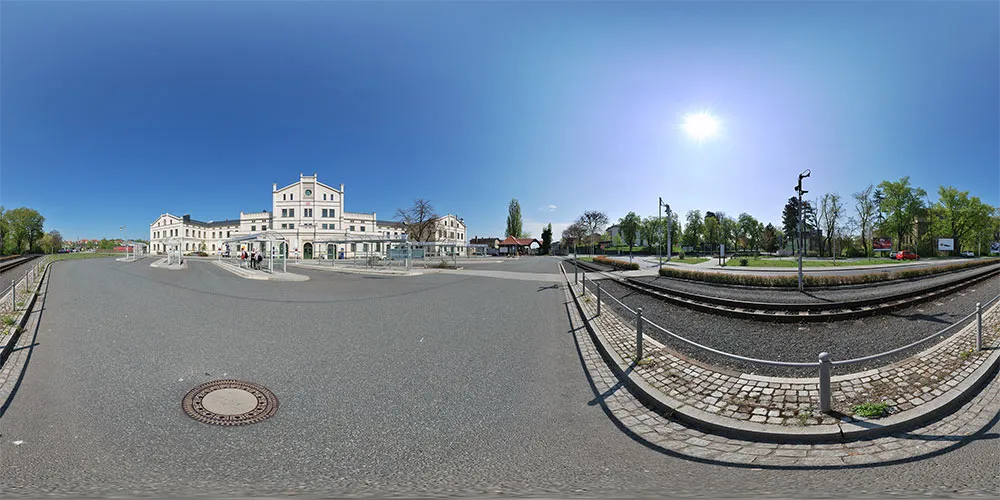 360° Panorama: Bahnhof in Zittau