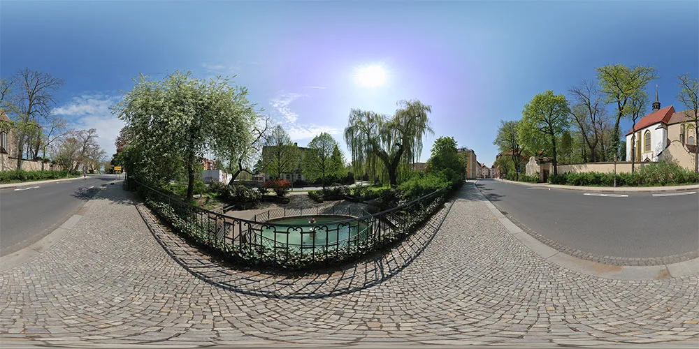 360° Panorama: Schleifermännchenbrunnen in Zittau