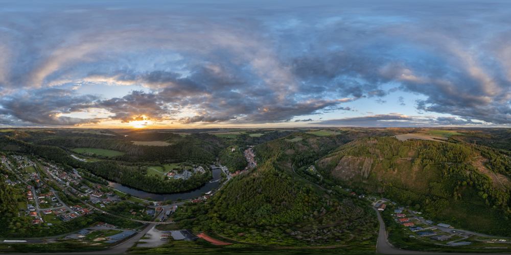 Sonnenuntergang über Ziegenrück