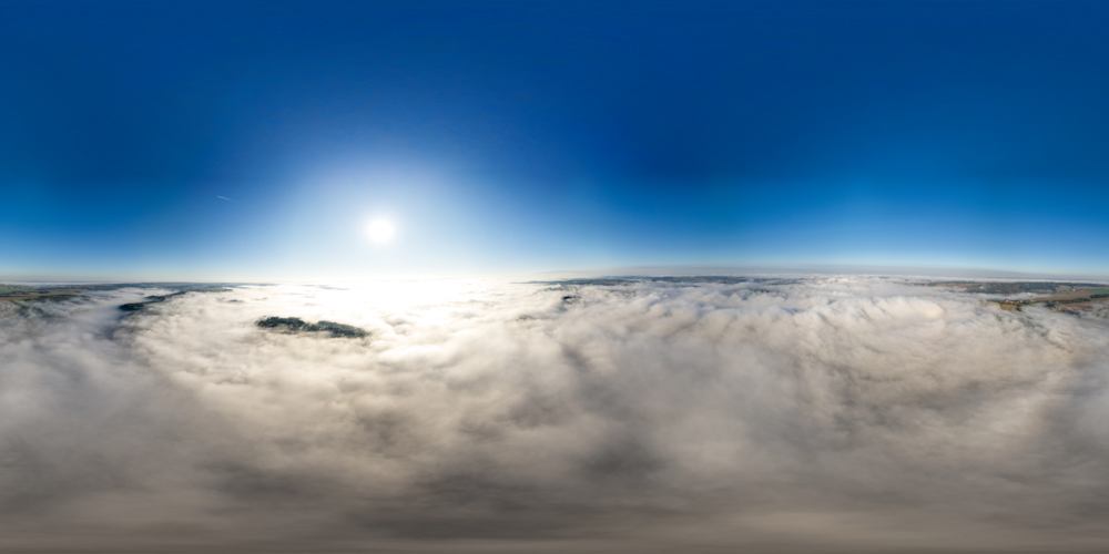 Ziegenrück unter dickem Nebel