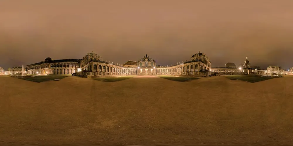 360° Panorama: Zwinger in Frühling 2007