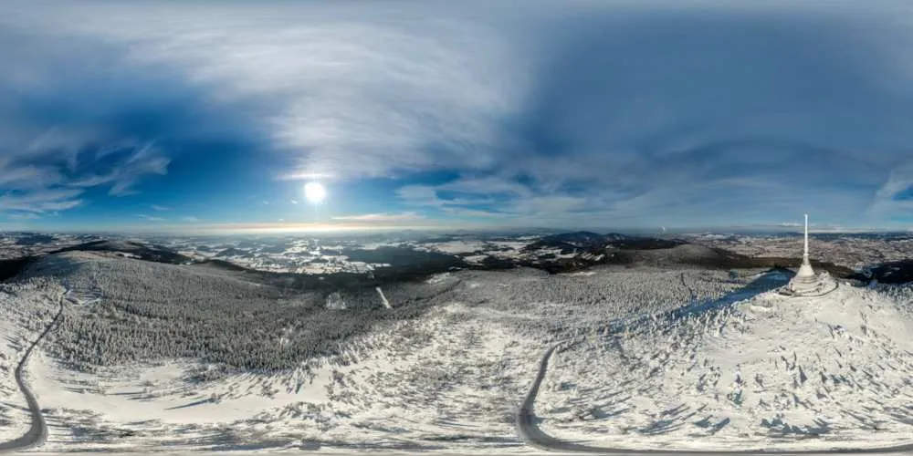 360° Panorama: Jeschken/ Jested in Tschechien