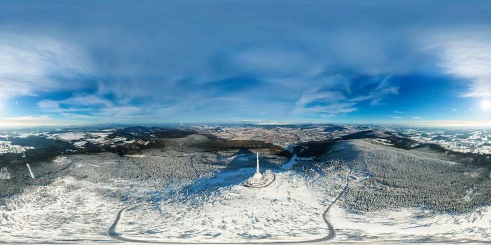 360° Panorama: Jeschken/ Jested in Tschechien