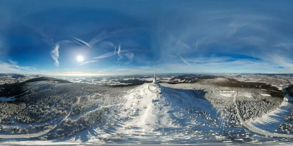 360° Panorama: Jeschken/ Jested in Tschechien
