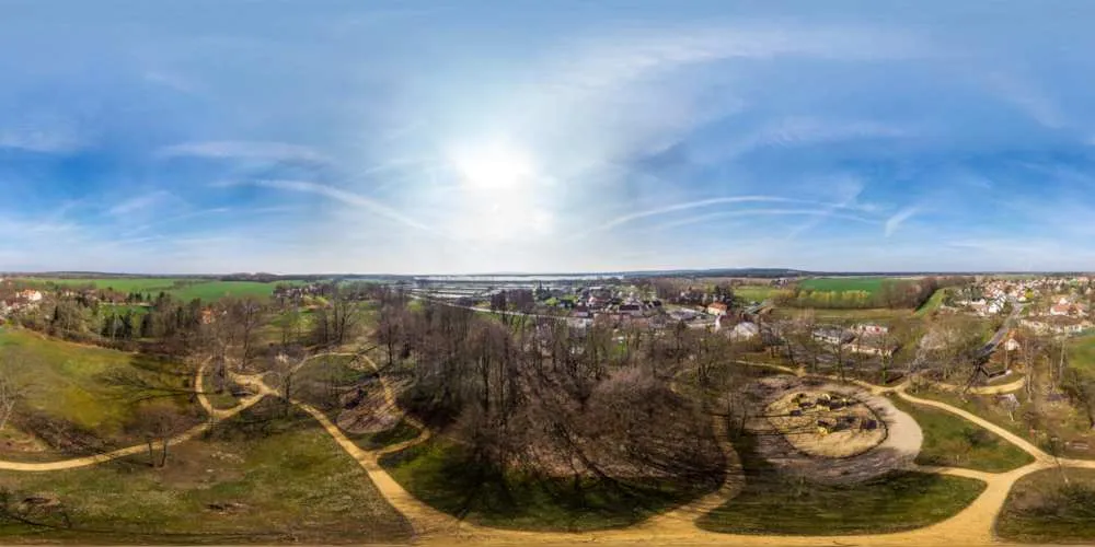 360° Panorama: Luftpanorama - Knax Spielplatz Sproitz in Oberlausitz