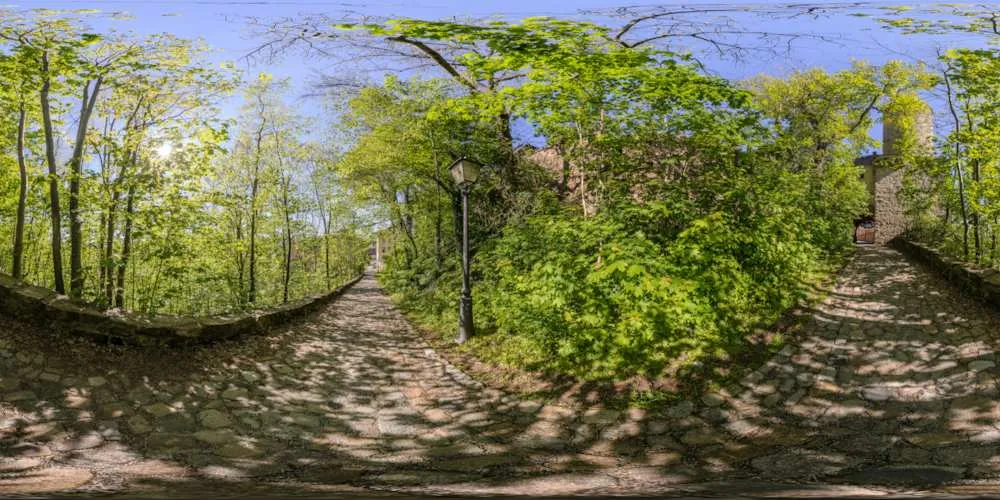 360° Panorama: Neue Wasserkunst in Bautzen in Frühling 2017