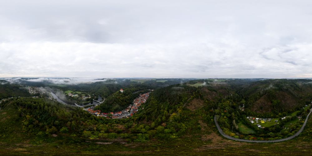 Ziegenrück bei Nebel